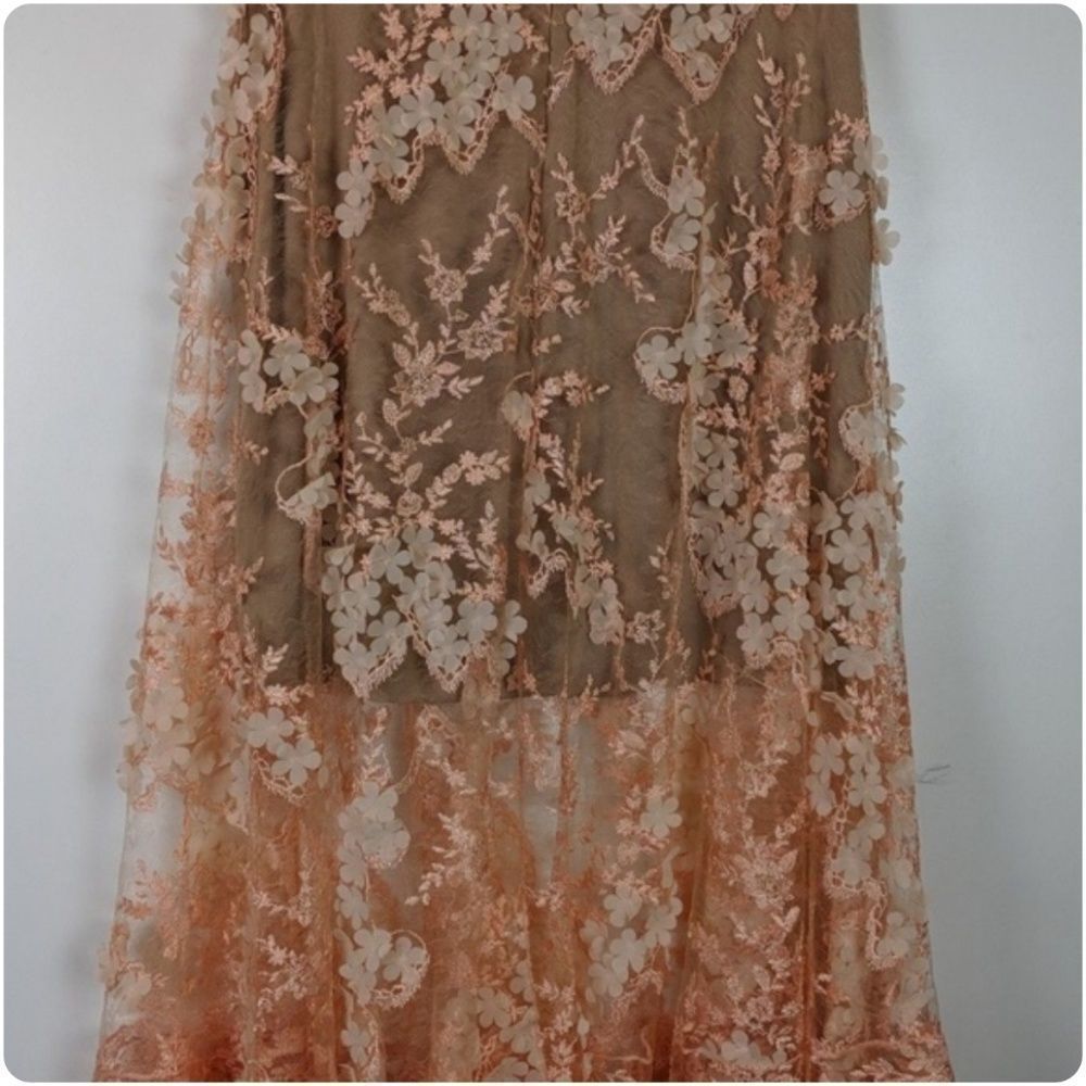 Dress The Population Peach/Nude Juliana Skirt - Picture 3 of 6